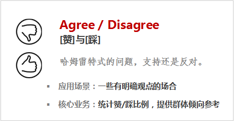 AgreeDisagree[赞]与[踩]